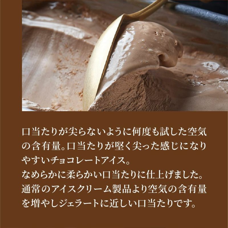 濃厚なチョコレートの味わいが特徴のアイス